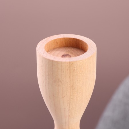 Candlestick, model No. 6, 9 x 34 cm, beech-2