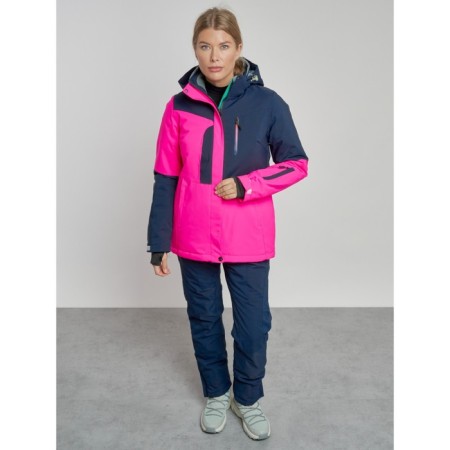 Ski costume female winter, size 48, pink color-8
