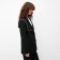 Women's jacket with Minaku scrap: Casual Collection Black Color, Rr. 42