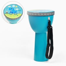 Dinosaurus drum jambe, 21.5 x 40 cm, blue