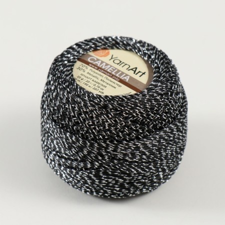 Yarn "Camelia" 70% polyester, 30% lurers 190m/20g (412 Chern.-1