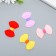 Decor for creativity rubber "bow in a fold" set of 10 pcs mix 3.5x5.2 cm