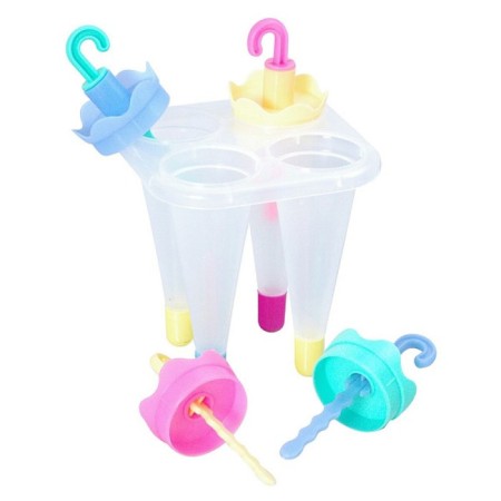 Forms for ice cream multid elaborates, 4 cells, plastic