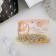 Assault machine "Mia" leaflets shine, 8.5 cm, gold
