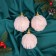 Set of balls plastic D-8 cm, 3 pcs "tenderness" stripes, pink