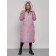 Coat insulated winter female, size 44, purple color