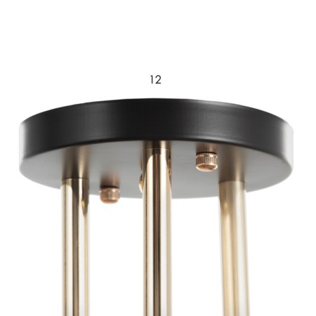 Chandelier N5031/3 COF+FGD coffee/gold 3x60W E27 60x60x24cm-5