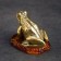 Souvenir "Frog", 5x4 cm, brass, amber