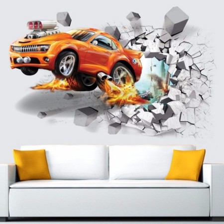 Sticker 3D Interior Race 70*50cm