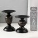 Summary Metal for 1 candle "Greek" d = 8 cm set 2 pcs h = 15.5 cm 11.5 cm