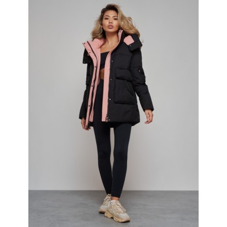 Winter jacket female, size 50, black color-14
