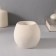 Skull candlestick 7*10cm white