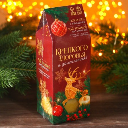Set of "good health": herbal tea 20 g and cream-meda 120 g.-9