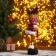 Soft toy "Deer in a striped scarf-day legs" stands, 11x36 cm
