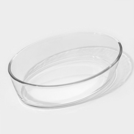 A set of oval baking forms, 3 subjects: 1.5 l, 2 l, 3 l, heat -resistant glass-5