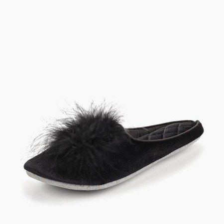 Slippers # 11 women, size 35.5, black color