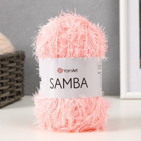 Samba yarn 100% polyester 150m/100g (2079 pink)-4