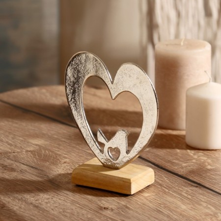 Souvenir "Heart" on a stand 12x5x15 cm-1