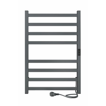 Electric towel Indigo Oktava Slim, 800x500 mm, timer, hidden installation, gray-1
