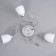 Jil chandelier 3x60W E27 chrome 58x58x22cm