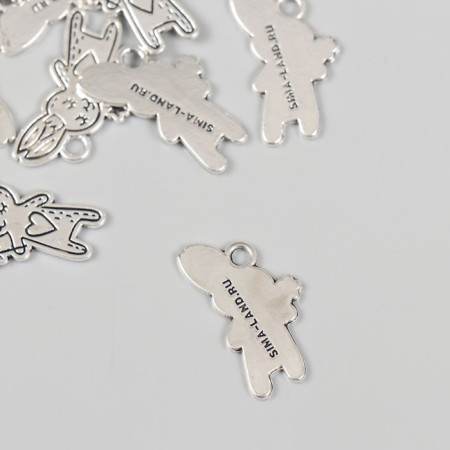 Decor Metal for creativity "Bunny-Fee" 1.4x2.5 cm-1