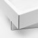 Box of a team without printing a lid is a white one with a window 37 x 32 x 7 cm