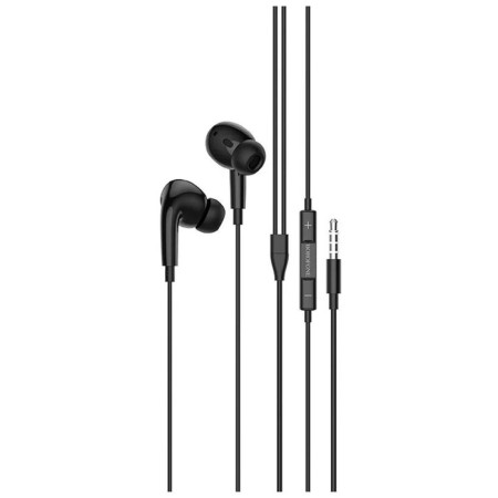 Headphones Borofone BM30 Pro, vacuum, microphone, jack 3.5 mm, cable 1.2 m, black-1