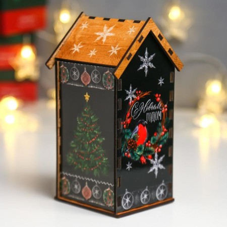 New Year's tea house "Let the cherished dream come true" 20x10.5x9.5 cm-4