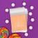 BOPP package with sticky tape, Paris, 7*7+3cm