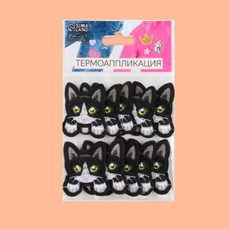 Thermal appliance "kitten with paws", 4 × 3.2 cm, black color-2