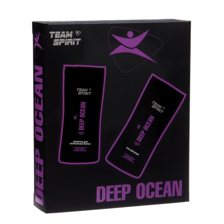 Подарочный набор мужской Team Spirit Deep Ocean: шампунь, 250 мл + гель для душа, 250 мл-1