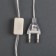 Garland “thread” 4.5 m with nozzles “clothespins”, ip20, transparent thread, 20 LED, glow warm white, 220 V