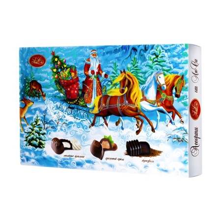 New Year. Chocolate sweets Assorted "Troika from Lucy", 200 g-2