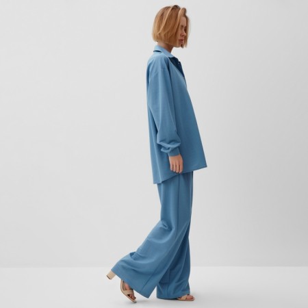 Female set (shirt, trousers) minku: Home Collection Blue Color, Rr. 44-2