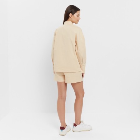 Women's costume (blouse, shorts) minku: enjoy is beige color, size 42-2