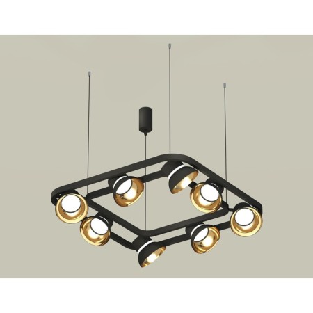 AMBRELLA LIGHT, TRADITIONAL DIY, XB9182081, GX53, Black Sand, Golded Polished, Transparent Supervision.