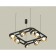 AMBRELLA LIGHT, TRADITIONAL DIY, XB9182081, GX53, Black Sand, Golded Polished, Transparent Supervision.