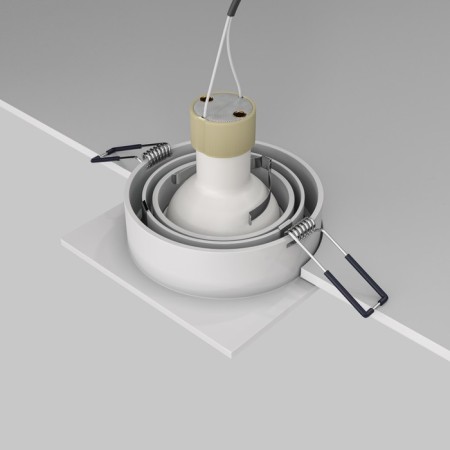 The built-in lamp Technical DL024-2-01W, 1x50W, 9.2x9.2x2.5 cm, GU10, white color-6