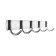 Cappio CVP002 hanger, metal, five -rose, chromium color