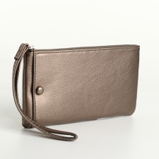 Women's wallet with lightning, bronze color