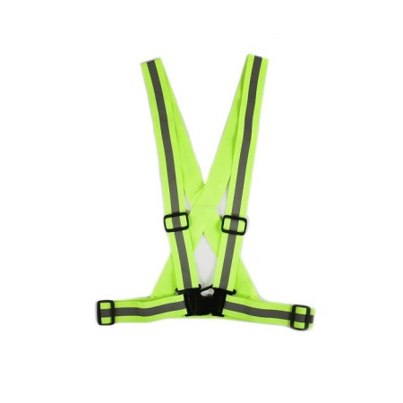 Signal vest, reflecting with adjustable size, light green-1