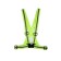 Signal vest, reflecting with adjustable size, light green