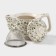 Keramic teapot “Vignettes”, 350 ml, metal sieve, green color
