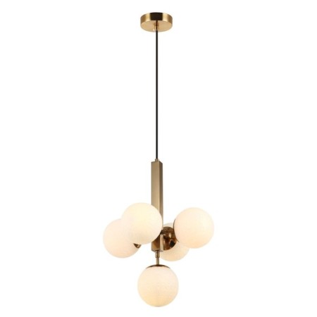 Suspension Felis 5xe27 40W, size 36x36x50-150 cm, bronze color