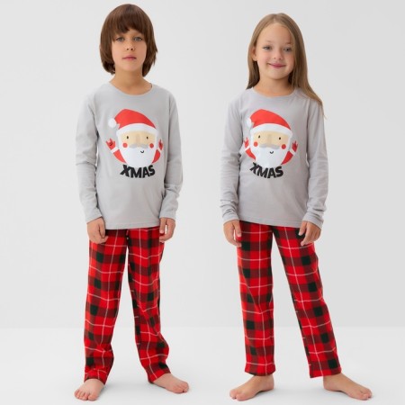 New Year. Pajama Children's Kaftan "Santa" Size 30 (98-104 cm)