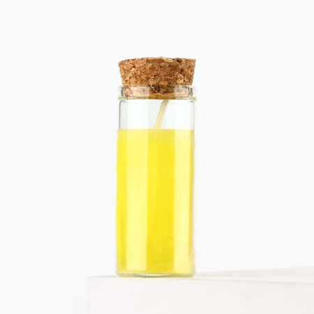 Candle in the flask "Almond", height 8 cm-1