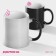 Mug ceramic share "chameleon", 320 ml, white color