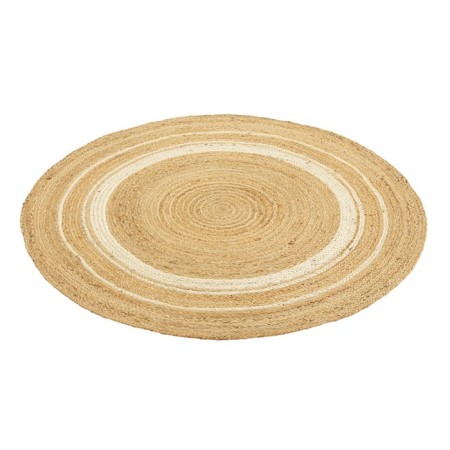 June carpet round with white inserts Ethnic, size 90 cm-2