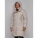 Coat insulated winter female, size 50, light-gray color