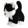 Soft toy "Black and white kitten", 27 cm